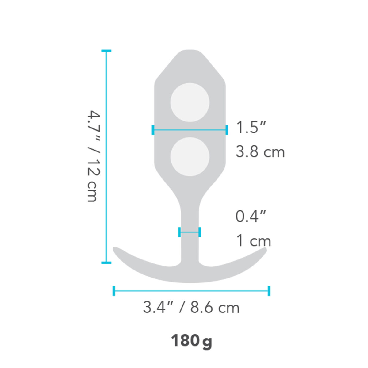 Anal plug B-Vibe SNUG PLUG 3 Sort